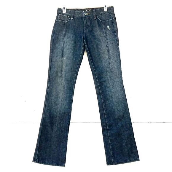 Armani Exchange Distressed Bootcut Jeans 2 - Picture 1 of 10